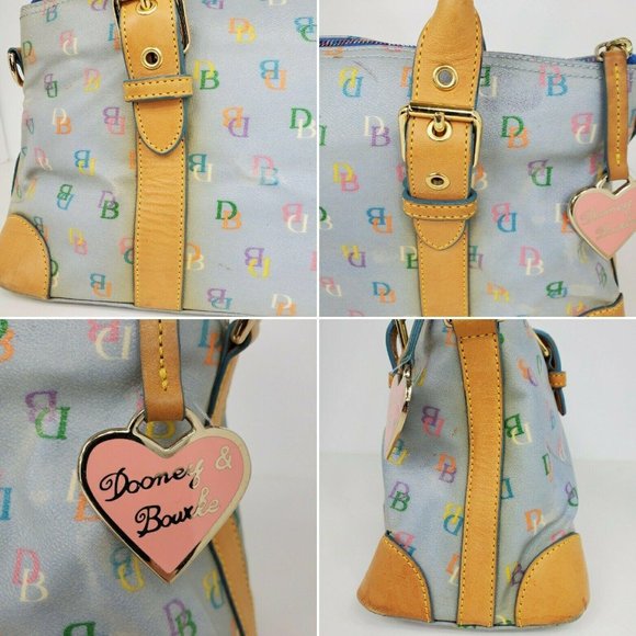 Dooney and Bourke Domed Satchel Periwinkle Bag - Picture 7 of 11